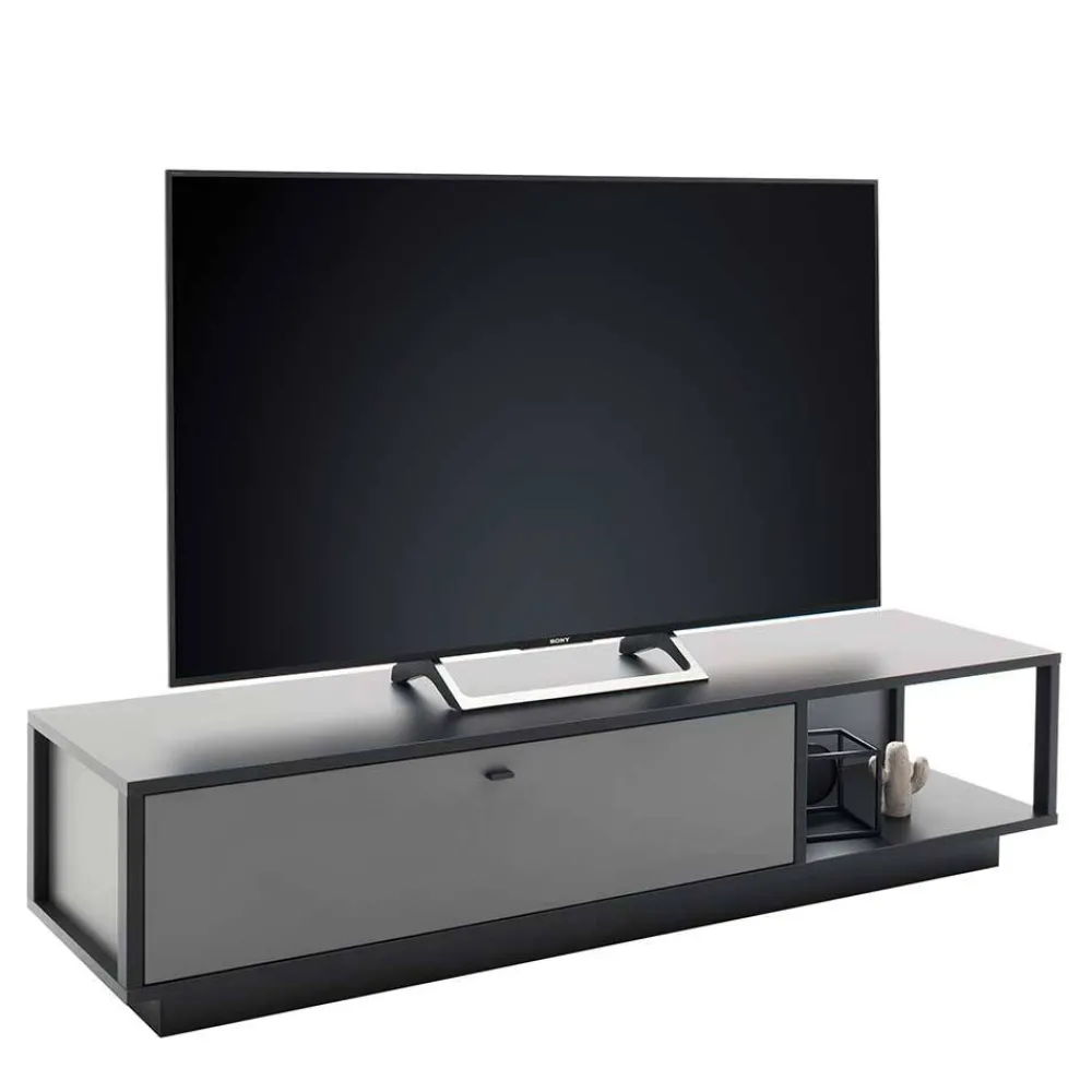 Wohnen Tv & Hifi-Möbel|Lowboards<TV Lowboard in Grau & Anthrazit - Ridona