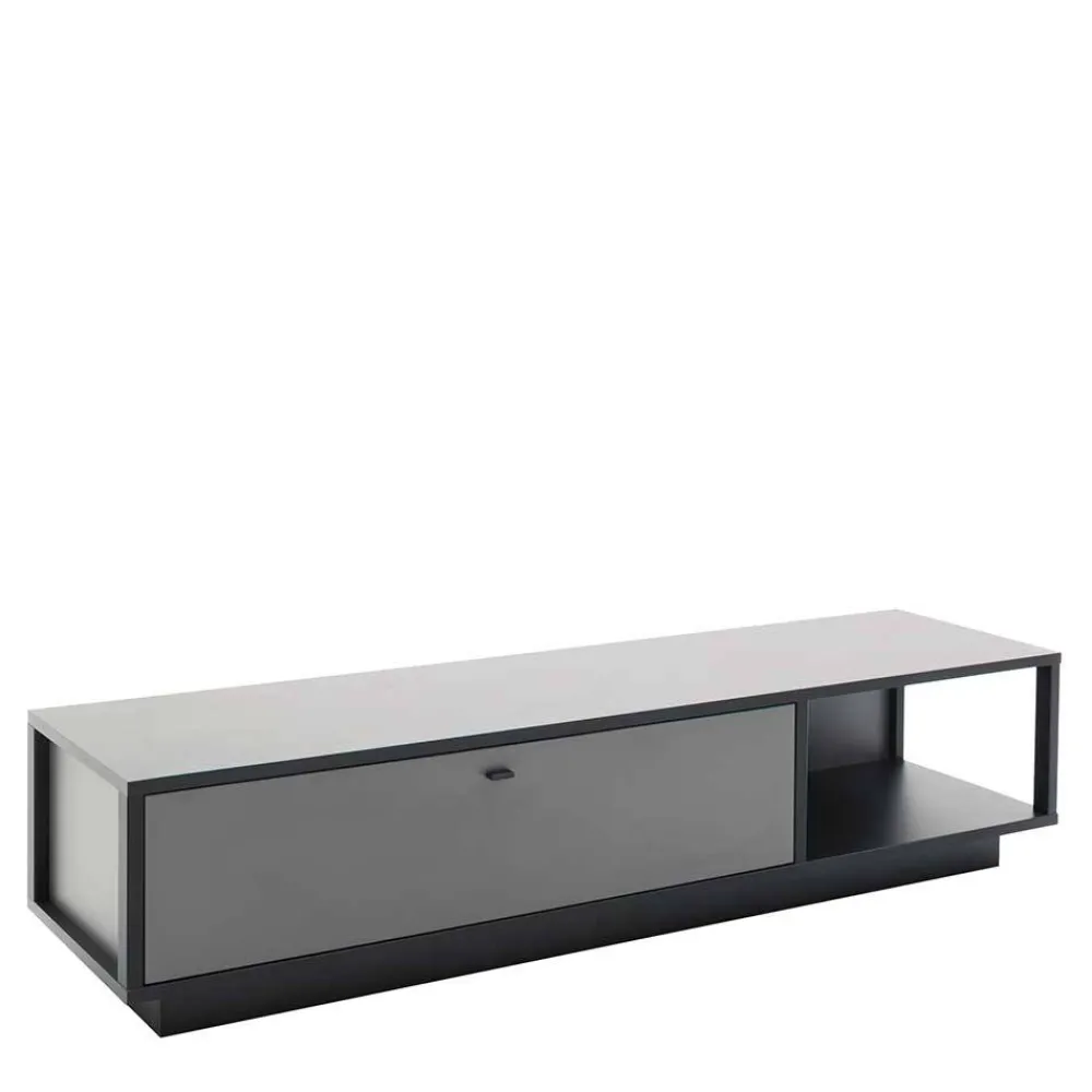 Wohnen Tv & Hifi-Möbel|Lowboards<TV Lowboard in Grau & Anthrazit - Ridona