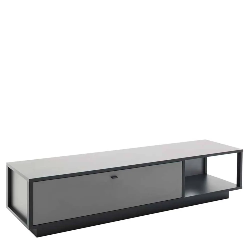 Wohnen Tv & Hifi-Möbel|Lowboards<TV Lowboard in Grau & Anthrazit - Ridona