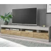 Wohnen Tv & Hifi-Möbel|Lowboards<TV Lowboard in Hellgrau & Zinneiche NB - Lioscas