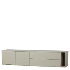 Wohnen Lowboards<TV Lowboard in Hellgrau Kiefernholz - Prime