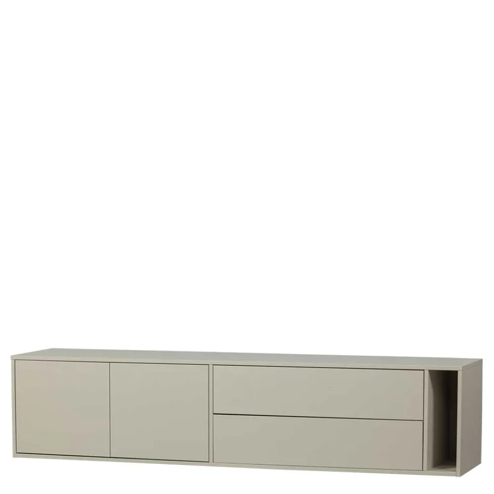 Wohnen Lowboards<TV Lowboard in Hellgrau Kiefernholz - Prime