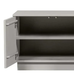 Wohnen Tv & Hifi-Möbel|Lowboards<TV Lowboard in Hellgrau lackiert - Lucaz