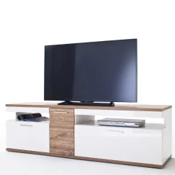 Wohnen Tv & Hifi-Möbel|Lowboards<TV Lowboard in Hochglanz Weiß - Icadro
