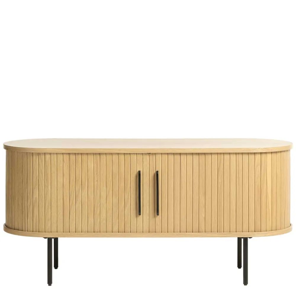 Wohnen Tv & Hifi-Möbel|Lowboards<TV Lowboard in ovalem Design - Teorina
