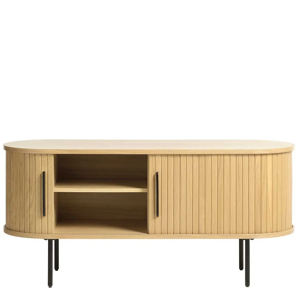 Wohnen Tv & Hifi-Möbel|Lowboards<TV Lowboard in ovalem Design - Teorina