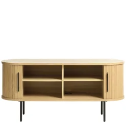 Wohnen Tv & Hifi-Möbel|Lowboards<TV Lowboard in ovalem Design - Teorina