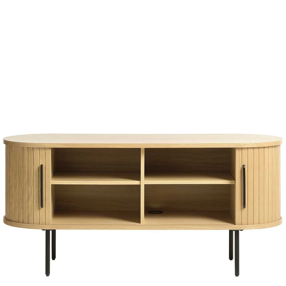 Wohnen Tv & Hifi-Möbel|Lowboards<TV Lowboard in ovalem Design - Teorina