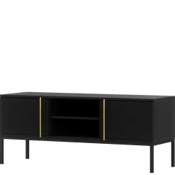 Wohnen Tv & Hifi-Möbel|Lowboards<TV Lowboard in Schwarz - Groot