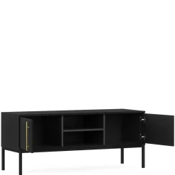 Wohnen Tv & Hifi-Möbel|Lowboards<TV Lowboard in Schwarz - Groot
