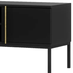 Wohnen Tv & Hifi-Möbel|Lowboards<TV Lowboard in Schwarz - Groot