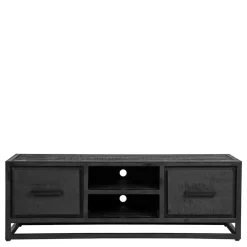 Wohnen Tv & Hifi-Möbel|Lowboards<TV Lowboard in Schwarz Antik Finish - Esturado