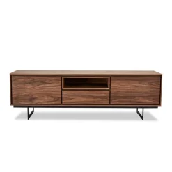 Wohnen Tv & Hifi-Möbel|Lowboards<TV Lowboard in Walnussfarben Furnier - Melvue