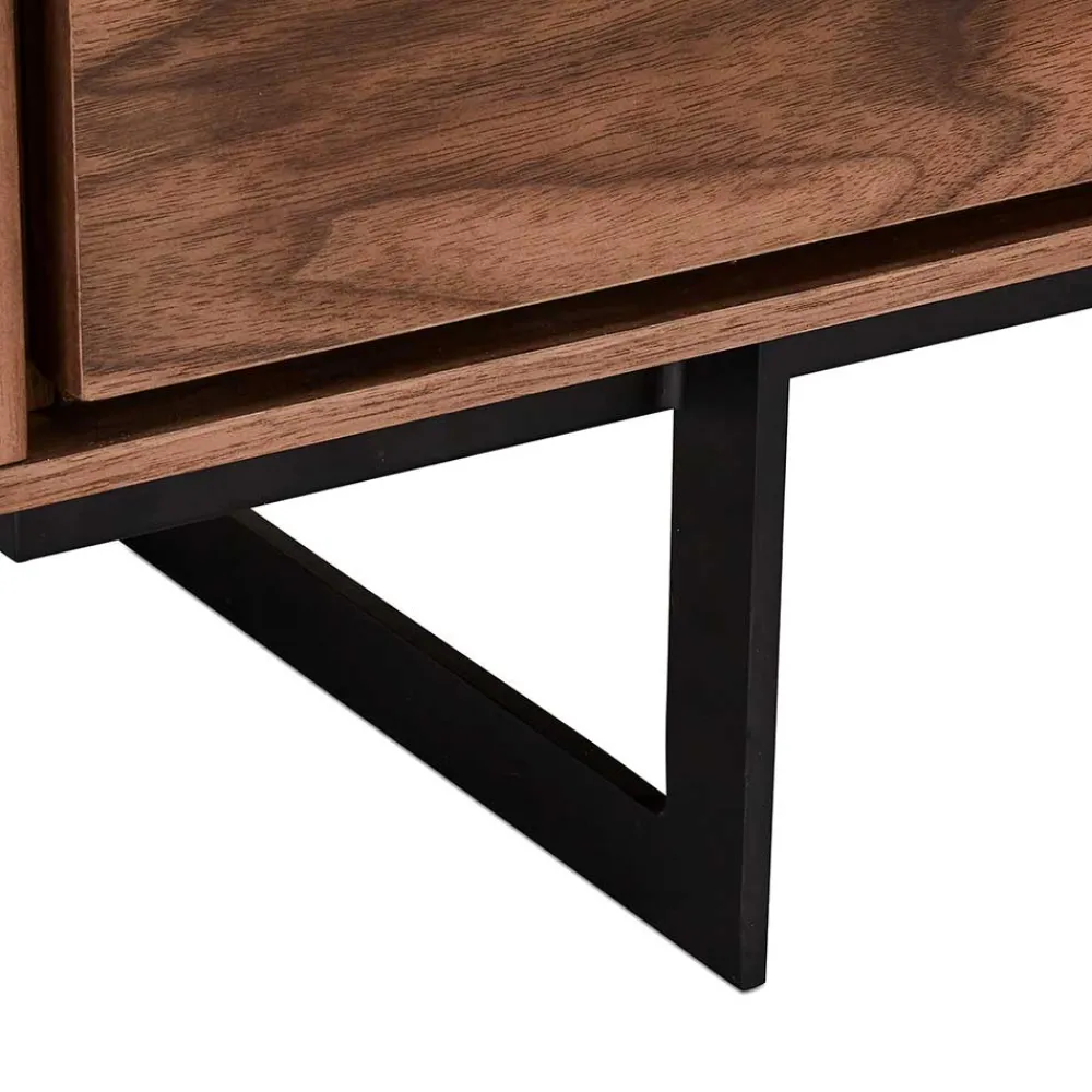 Wohnen Tv & Hifi-Möbel|Lowboards<TV Lowboard in Walnussfarben Furnier - Melvue