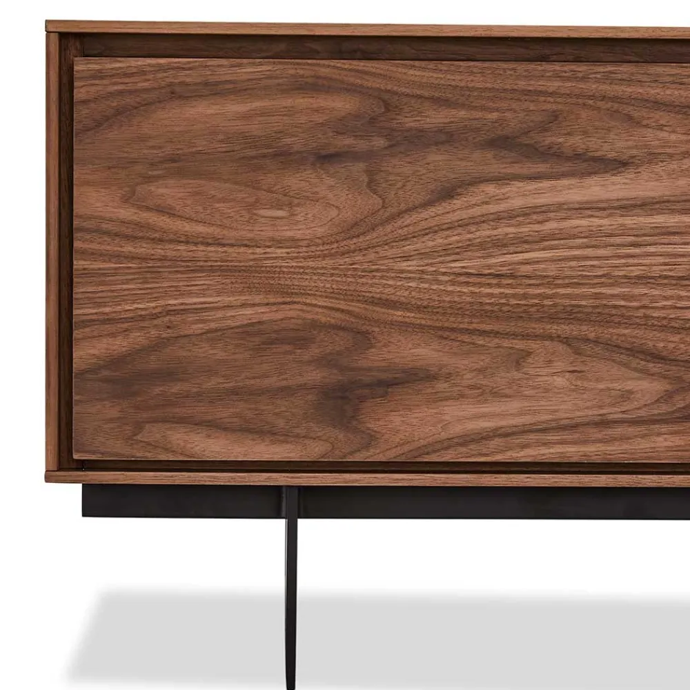 Wohnen Tv & Hifi-Möbel|Lowboards<TV Lowboard in Walnussfarben Furnier - Melvue