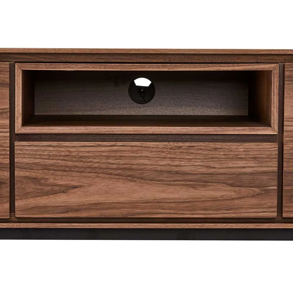 Wohnen Tv & Hifi-Möbel|Lowboards<TV Lowboard in Walnussfarben Furnier - Melvue