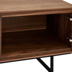 Wohnen Tv & Hifi-Möbel|Lowboards<TV Lowboard in Walnussfarben Furnier - Melvue