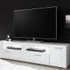 Wohnen Tv & Hifi-Möbel|Lowboards<TV Lowboard in Weiß hochglänzend - Timmona