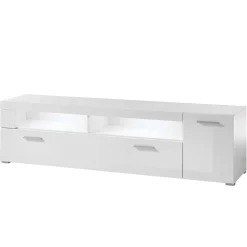 Wohnen Tv & Hifi-Möbel|Lowboards<TV Lowboard in Weiß hochglänzend - Timmona