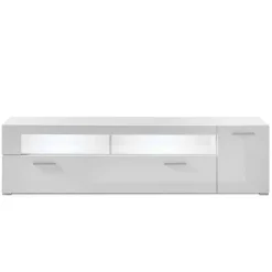 Wohnen Tv & Hifi-Möbel|Lowboards<TV Lowboard in Weiß hochglänzend - Timmona