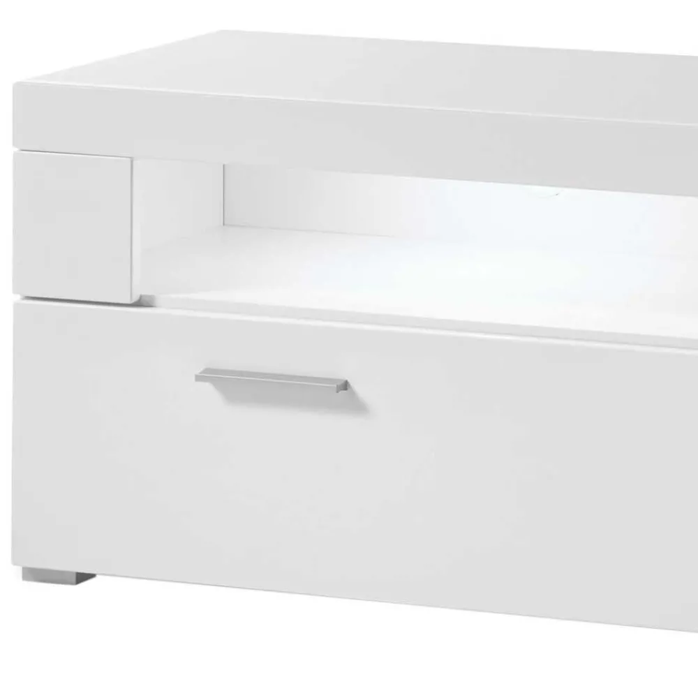 Wohnen Tv & Hifi-Möbel|Lowboards<TV Lowboard in Weiß hochglänzend - Timmona