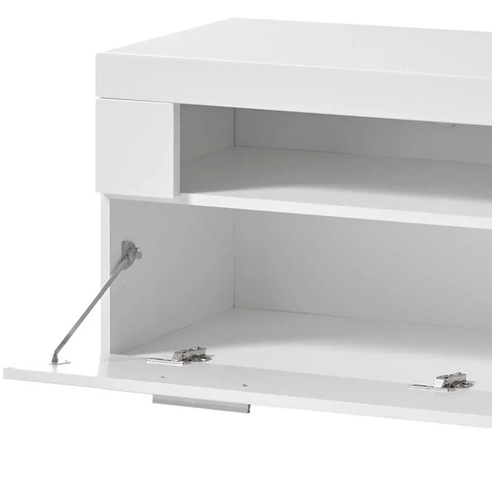 Wohnen Tv & Hifi-Möbel|Lowboards<TV Lowboard in Weiß hochglänzend - Timmona