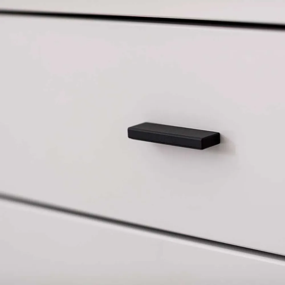 Wohnen Tv & Hifi-Möbel<TV Lowboard in Weiß mit Wildeiche - Varzino