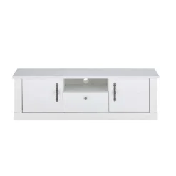 Wohnen Tv & Hifi-Möbel|Lowboards<TV Lowboard in weißer Holzoptik Pinie - Liancos