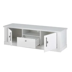 Wohnen Tv & Hifi-Möbel|Lowboards<TV Lowboard in weißer Holzoptik Pinie - Liancos