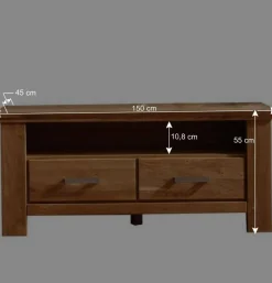 Wohnen Tv & Hifi-Möbel|Lowboards<TV Lowboard Ladressa aus Wildeiche geölt und gewachst