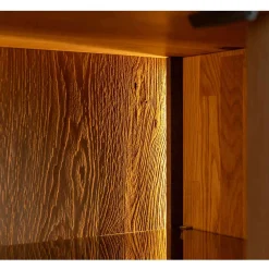 Wohnen Tv & Hifi-Möbel|Lowboards<TV Lowboard mit Glas und LED Beleuchtung - Cocondar