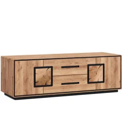 Wohnen Tv & Hifi-Möbel|Lowboards<TV Lowboard mit Hirnholz Applikationen - Shipper