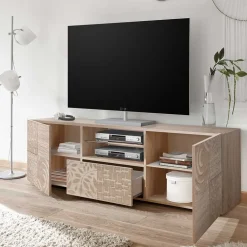 Wohnen Tv & Hifi-Möbel|Lowboards<TV Lowboard mit Muster Print - Bielvas
