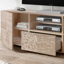 Wohnen Tv & Hifi-Möbel|Lowboards<TV Lowboard mit Muster Print - Bielvas