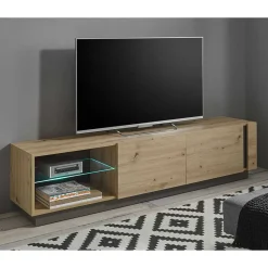 Wohnen Tv & Hifi-Möbel|Lowboards<TV Lowboard mit Sockelgestell - 188 cm breit - Lairian