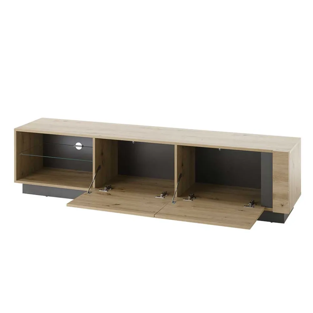 Wohnen Tv & Hifi-Möbel|Lowboards<TV Lowboard mit Sockelgestell - 188 cm breit - Lairian