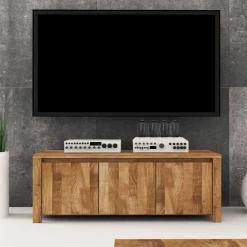 Wohnen Tv & Hifi-Möbel|Lowboards<TV Lowboard Nadalia aus Wildeiche Massivholz