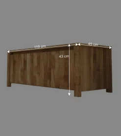 Wohnen Tv & Hifi-Möbel|Lowboards<TV Lowboard Nadalia aus Wildeiche Massivholz