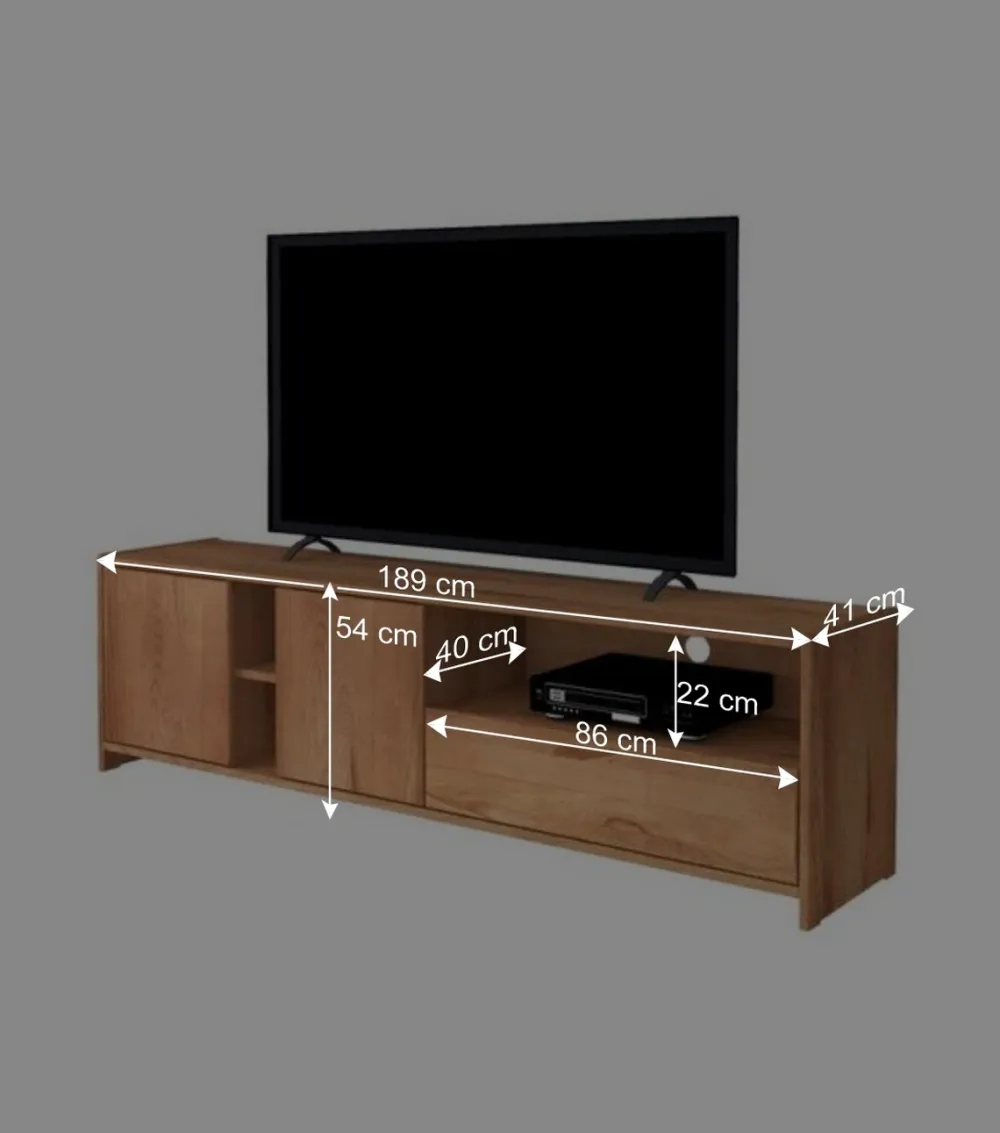 Wohnen Tv & Hifi-Möbel|Lowboards<TV Lowboard Salomonia aus Kernbuche Massivholz