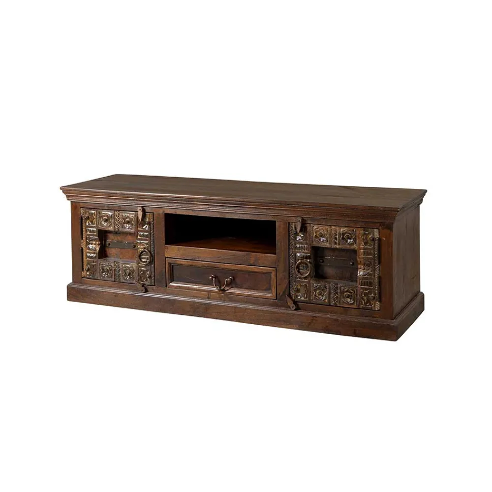 Wohnen Tv & Hifi-Möbel|Lowboards<TV Lowboard Solapura aus Teak Massivholz