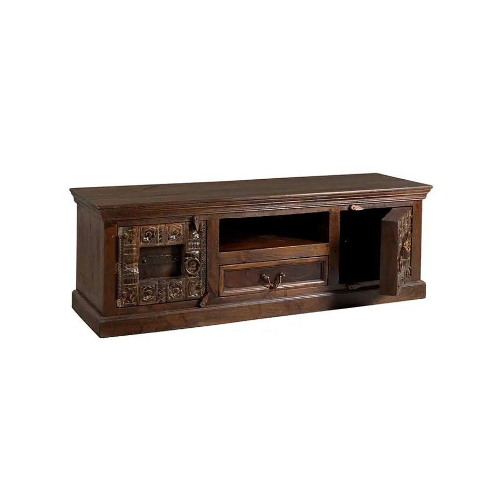 Wohnen Tv & Hifi-Möbel|Lowboards<TV Lowboard Solapura aus Teak Massivholz