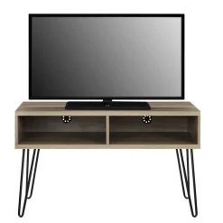 Wohnen Tv & Hifi-Möbel|Lowboards<TV Regal in Eiche Holzoptik & Schwarz - Esberg