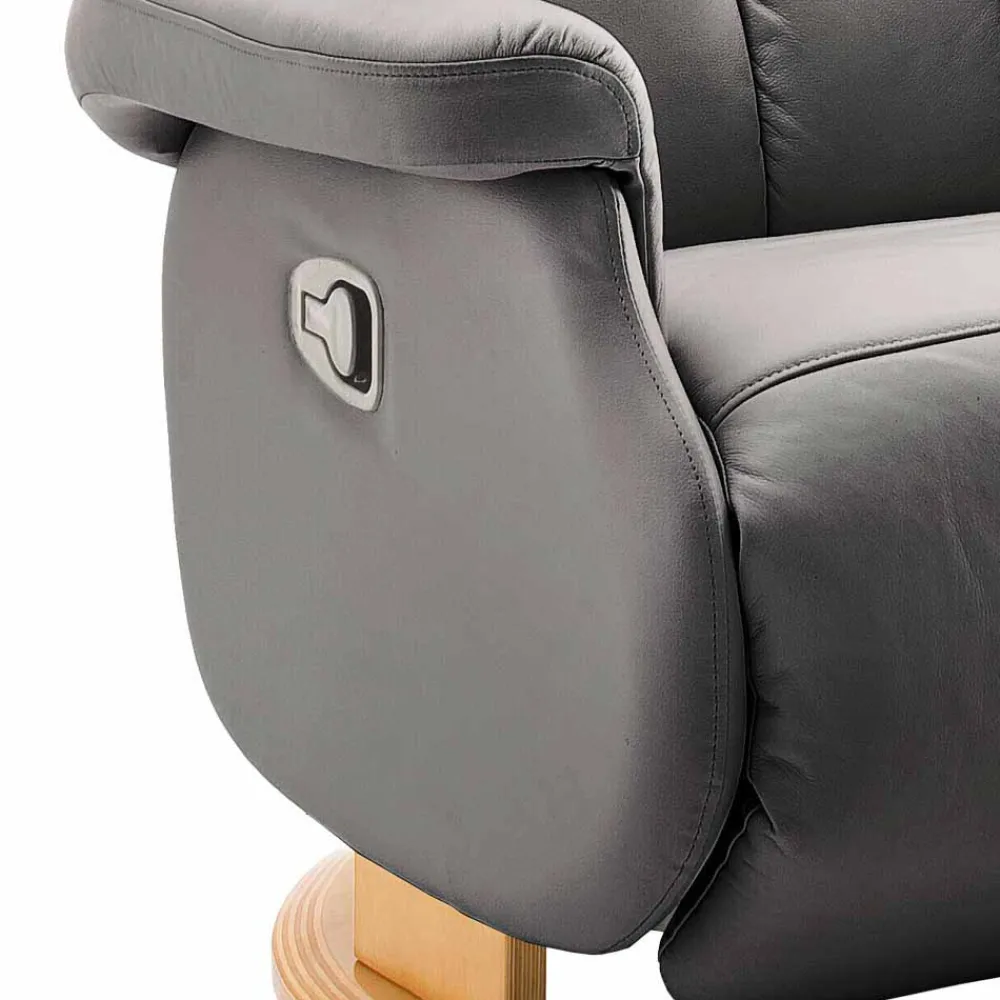 Wohnen Sessel|Sofas<TV Relaxsessel mit Leder Schlammfarben Emia mit Körperdruck verstellbar
