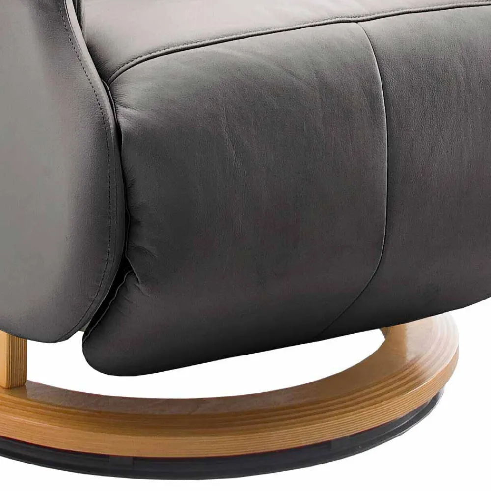 Wohnen Sessel|Sofas<TV Relaxsessel mit Leder Schlammfarben Emia mit Körperdruck verstellbar