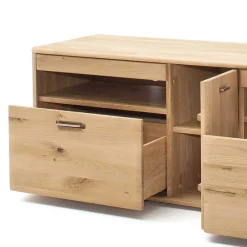 Wohnen Tv & Hifi-Möbel|Lowboards<TV Schrank aus Massivholz Eiche - Destal