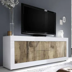 Wohnen Tv & Hifi-Möbel<TV Schrank in Holz verwittert - Olvenion