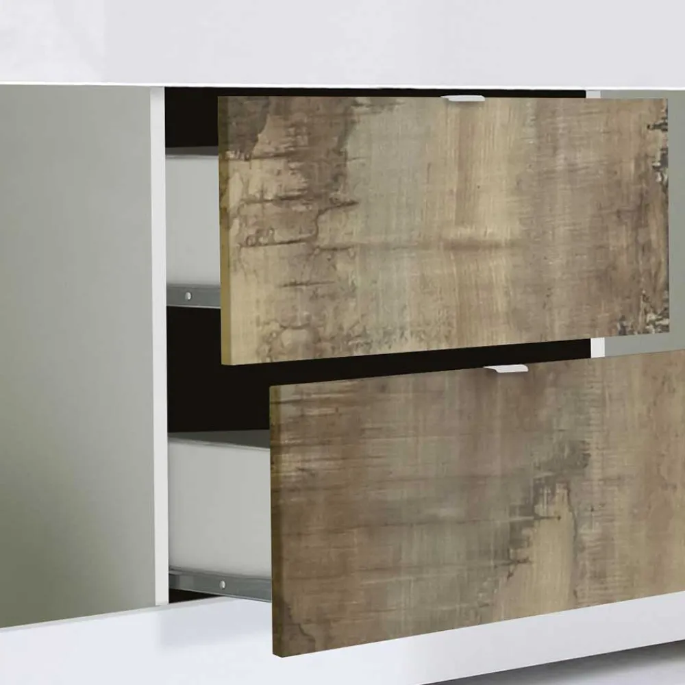Wohnen Tv & Hifi-Möbel<TV Schrank in Holz verwittert - Olvenion