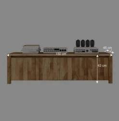 Wohnen Tv & Hifi-Möbel|Lowboards<TV Sideboard Nadalia aus Wildeiche Massivholz