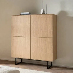 Wohnen Wohnwände<TV Sideboard und Highboard Set - Jaskin (zweiteilig)