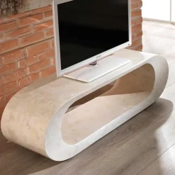 Wohnen Tv & Hifi-Möbel|Lowboards<TV Tisch Filicudia in Creme Weiß